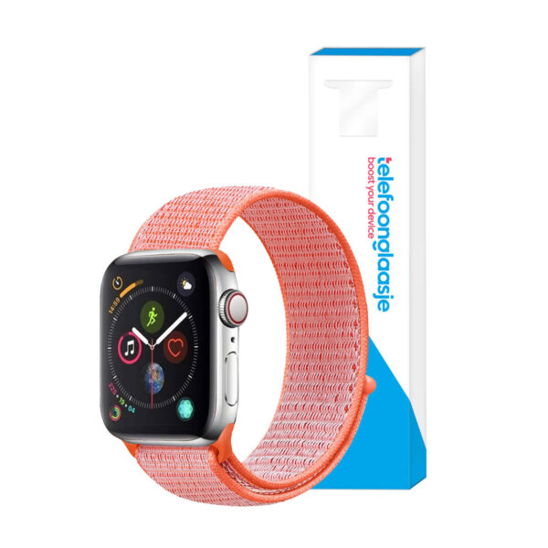 Apple Watch bandje Nylon Neon Roze 38-40mm