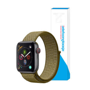 Apple Watch bandje Nylon Olijfgroen 38-40mm