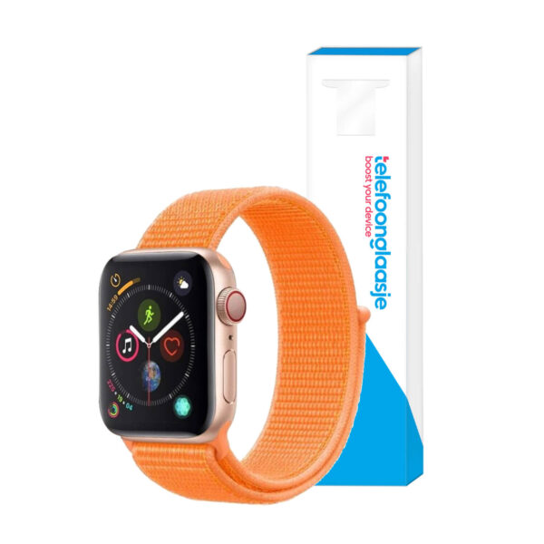 Apple Watch bandje Nylon Oranje 42-44mm