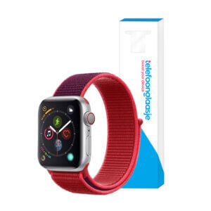 Apple Watch bandje Nylon Rood/Paars 38-40mm