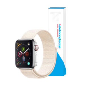 Apple Watch bandje Nylon Lichtroze 42-44mm