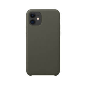 iPhone 11 siliconen hoesje - dark olive