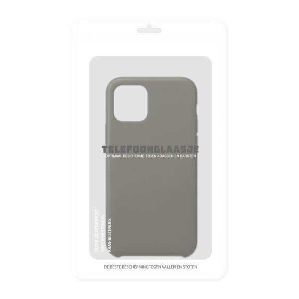 Verpakking iPhone 11 Pro siliconen hoesje - dark olive