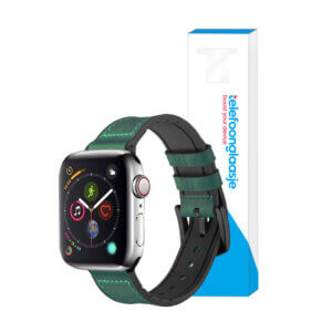 Apple Watch lederen bandje Donkergroen 38-40mm