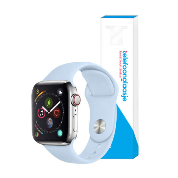 Apple Watch bandje Siliconen Lichtblauw 38-40mm