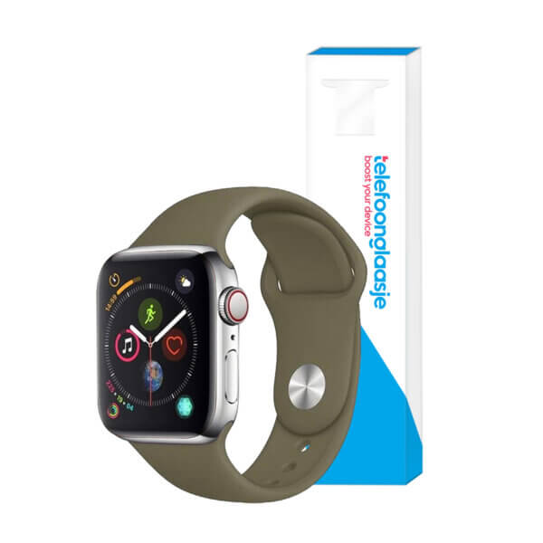 Apple Watch bandje Siliconen Olijfgroen 42-44mm