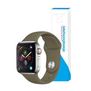 Apple Watch bandje Siliconen Olijfgroen 38-40mm
