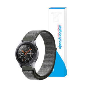 Samsung Galaxy Watch nylon bandje 46mm Grijs