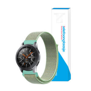 Samsung Galaxy Watch nylon bandje 46mm Mintgroen