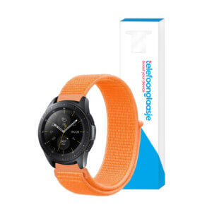 Samsung Galaxy Watch nylon bandje 42mm Oranje