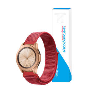 Samsung Galaxy Watch nylon bandje 42mm Rood