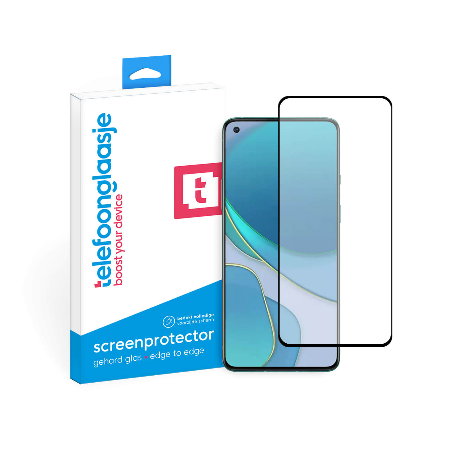 OnePlus 8T screenprotector gehard glas Edge to Edge