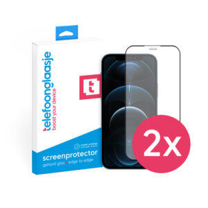 DuoPack iPhone 12 Pro Max screenprotectors Edge to Edge