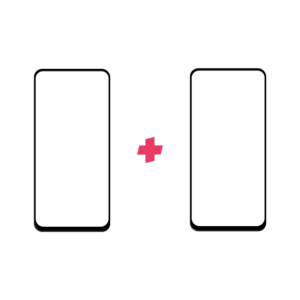 Duopack Huawei P40 Lite Edge to Edge screenprotector tempered glass