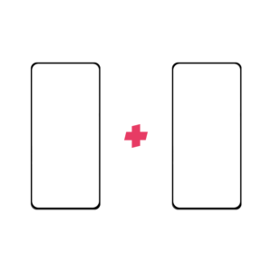 Duopack Huawei P40 Edge to Edge screenprotector tempered glass