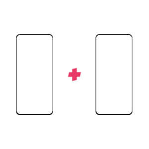 Duopack OnePlus 8T Edge to Edge screenprotector tempered glass