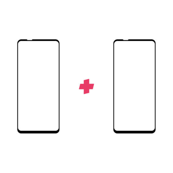 Duopack Samsung Galaxy A21s Edge to Edge screenprotector tempered glass