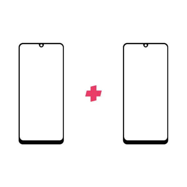 Duopack Samsung Galaxy A31 Edge to Edge screenprotector tempered glass