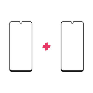 Duopack Samsung Galaxy A41 Edge to Edge screenprotector tempered glass