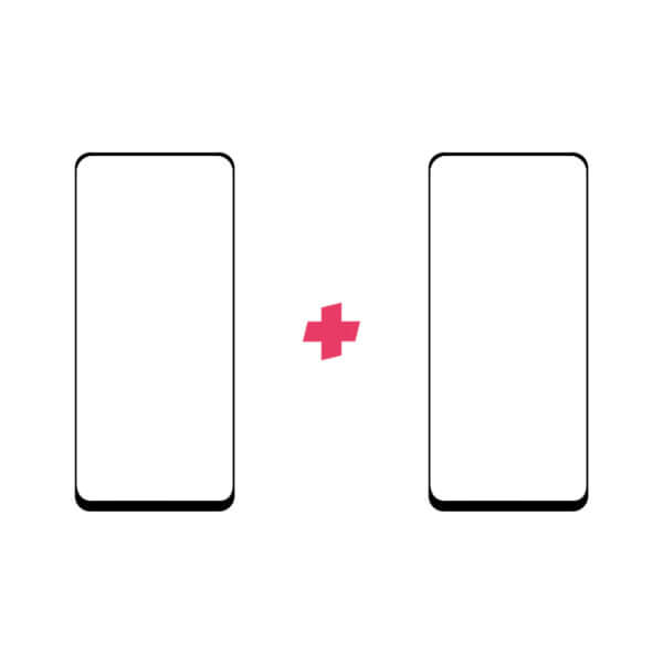 Duopack Xiaomi Mi 10T Lite Edge to Edge screenprotector tempered glass