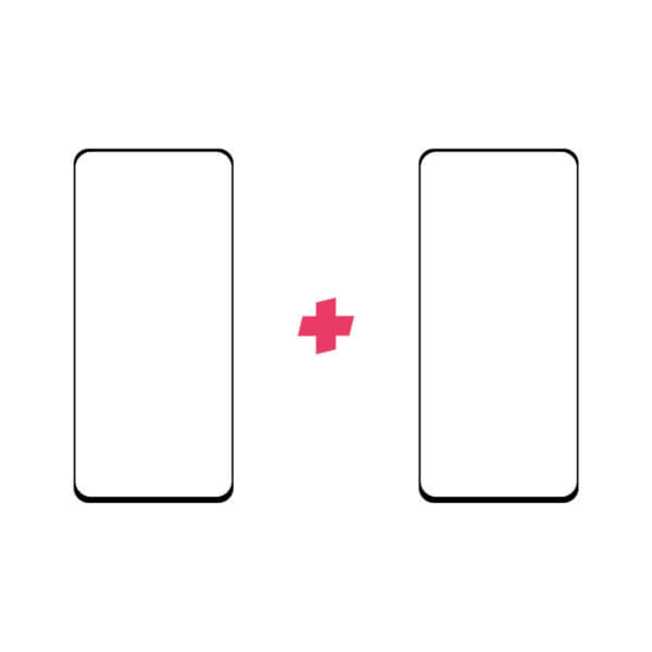Duopack Xiaomi Mi 10T Edge to Edge screenprotector tempered glass