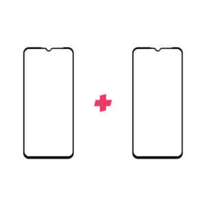 Duopack Xiaomi Redmi 9C Edge to Edge screenprotector tempered glass