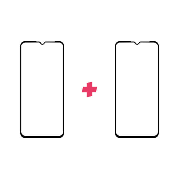 Duopack Xiaomi Redmi 9C Edge to Edge screenprotector tempered glass