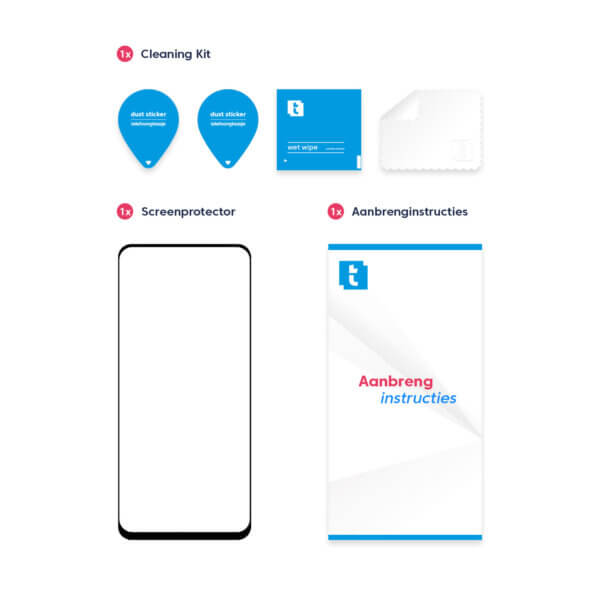 Inhoud Telefoonglaasje OnePlus Nord N10 5G screenprotector gehard glas