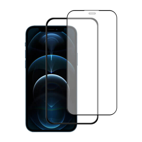 iPhone 12 Pro Max screenprotector met installatietool tempered glass Edge to Edge Telefoonglaasje