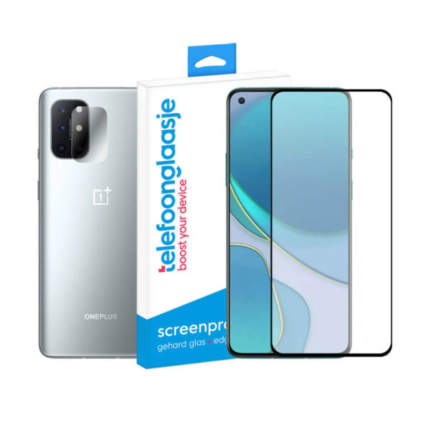 OnePlus 8T screenprotector met camera screenprotector