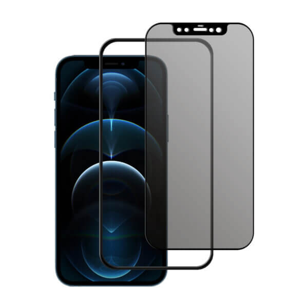 iPhone 12 Pro Max Privacy screenprotector met installatietool tempered glass Edge to Edge Telefoonglaasje