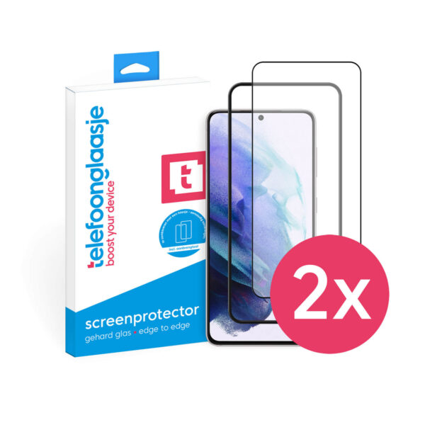 DuoPack Samsung Galaxy S21 screenprotectors Case Friendly