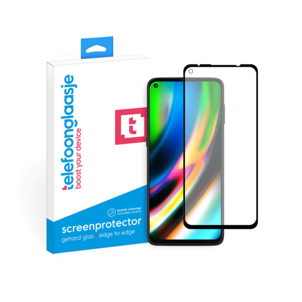 Motorola Moto G9 Plus screenprotector met verpakking Telefoonglaasje