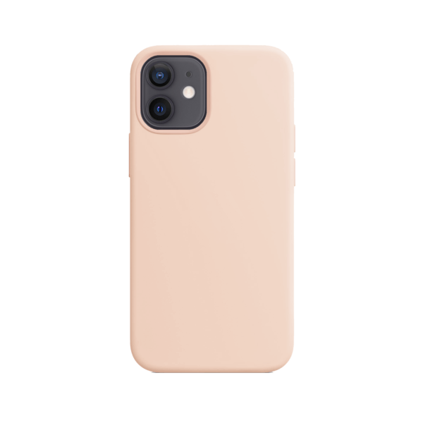 Telefoonglaasje iPhone 12 Mini siliconen hoesje - Pink Sand