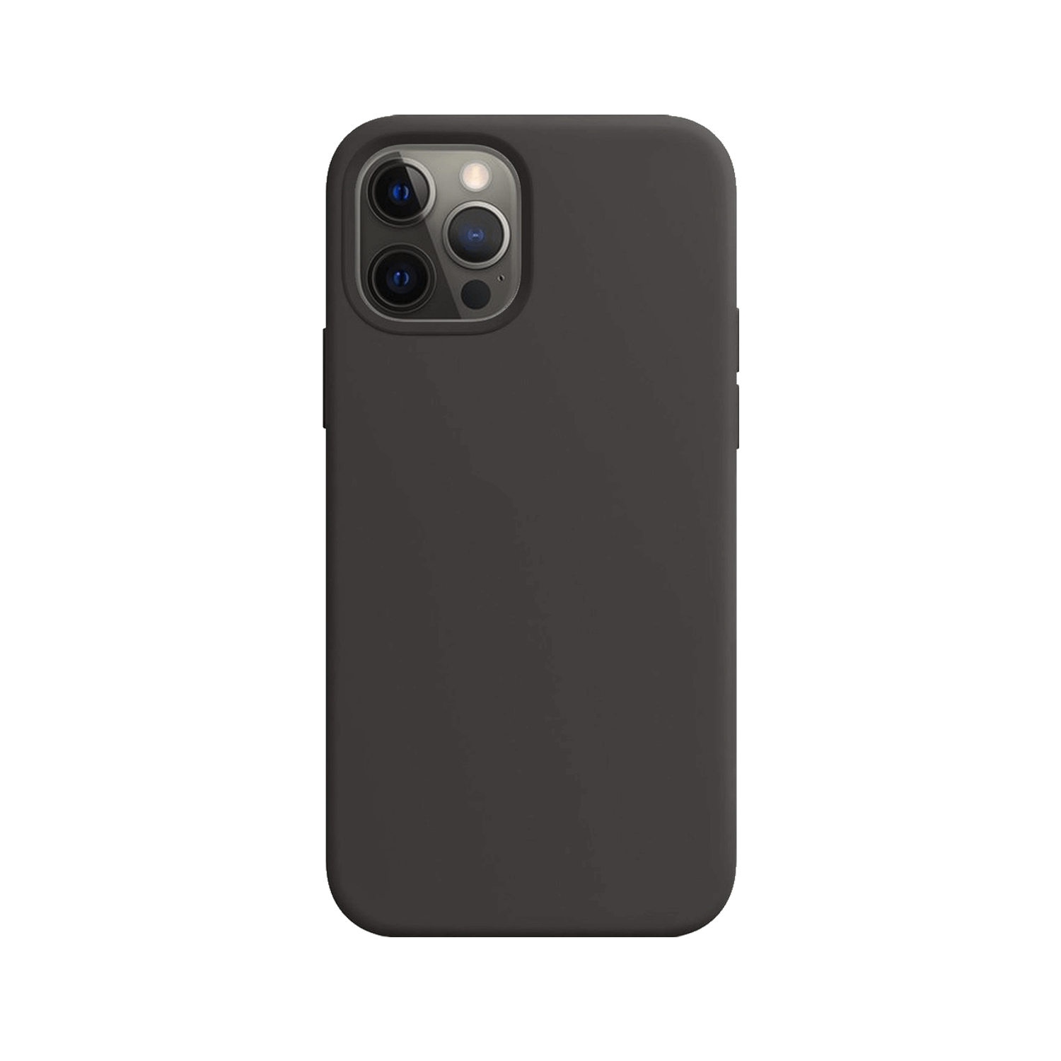 iPhone 12 Pro Max Siliconen Back Cover - Zwart