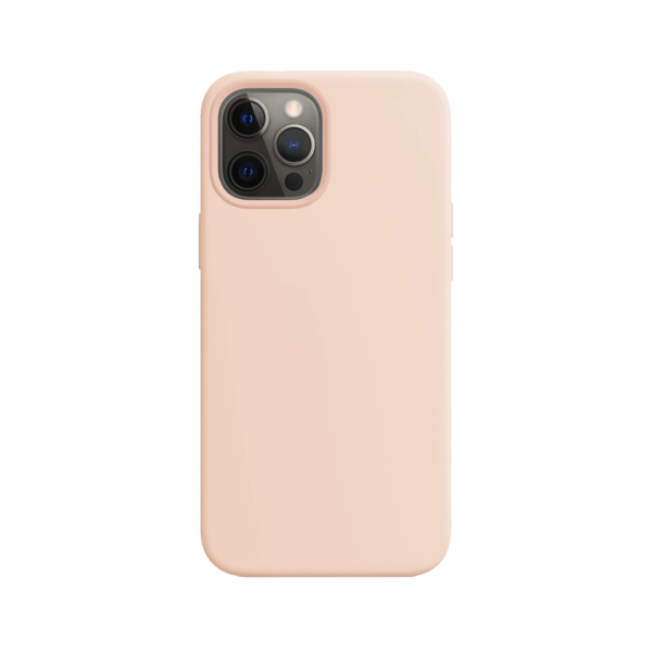 Telefoonglaasje iPhone 12 Pro siliconen hoesje - Pink Sand