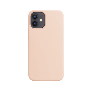 Telefoonglaasje iPhone 12 siliconen hoesje - Pink Sand