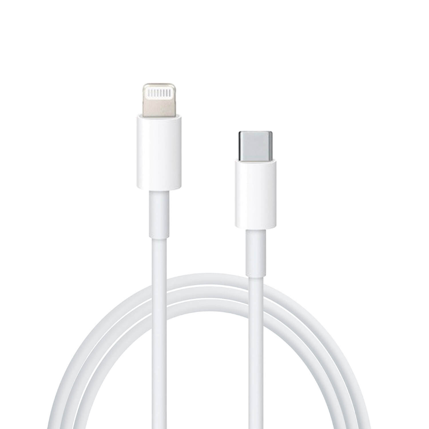 hoog Aankondiging Kinderpaleis Lightning naar USB-C kabel met USB-C adapter - 2m - Telefoonglaasje