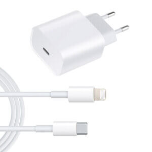 Lightning naar USB-C kabel met USB-C Adapter