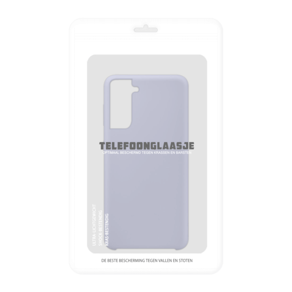 Samsung Galaxy S21 siliconen case - Lila - In Verpakking