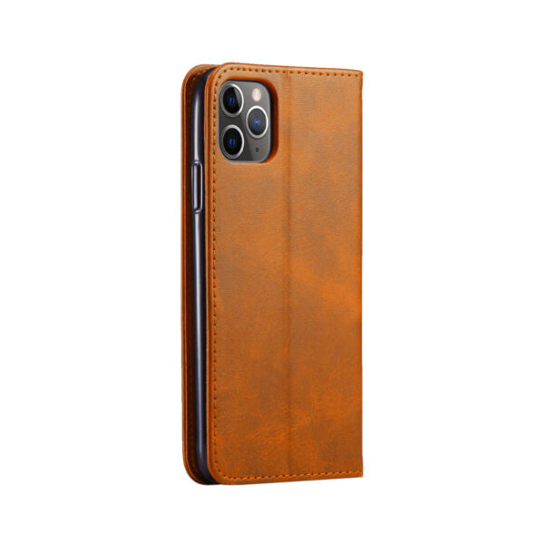 iPhone 11 Pro Bookcase Bruin achterzijde