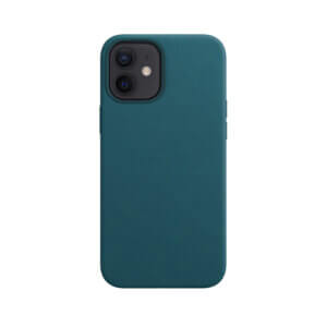 iPhone 12 Magsafe hoesje leer Blauw