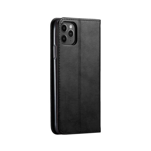 iPhone 12 Pro Bookcase Zwart Achterzijde