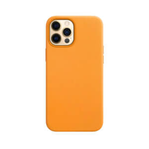 iPhone 12 Pro Magsafe hoesje leer Geel