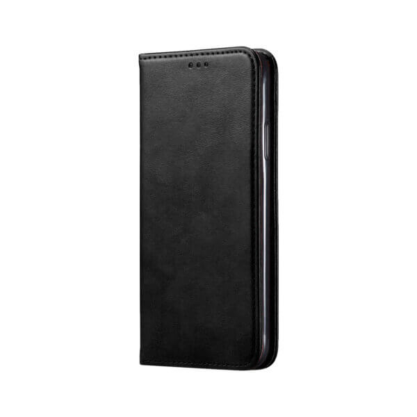 iPhone 12 Pro Max Bookcase Zwart voorzijde
