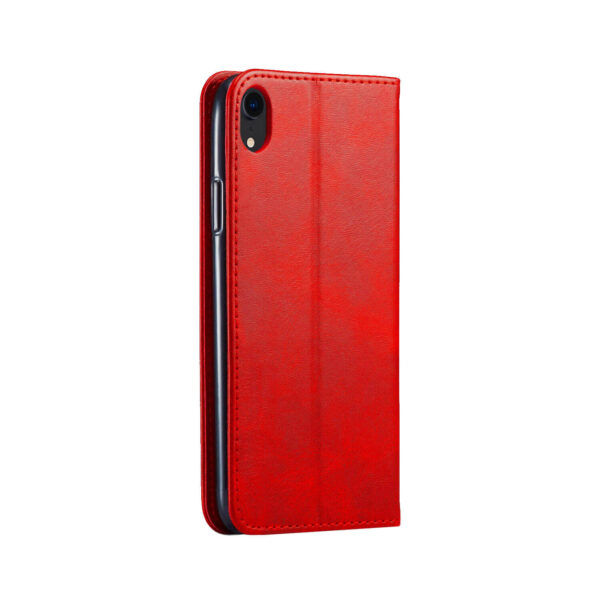 iPhone XR Bookcase Rood achterzijde