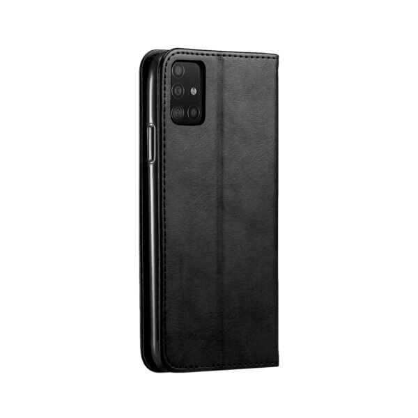 Samsung Galaxy A51 Bookcase Zwart Achterzijde