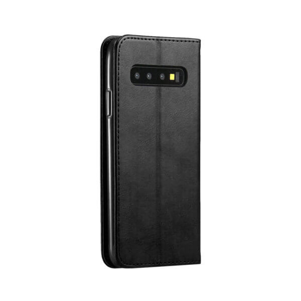 Samsung Galaxy S10 Bookcase Zwart Achterzijde