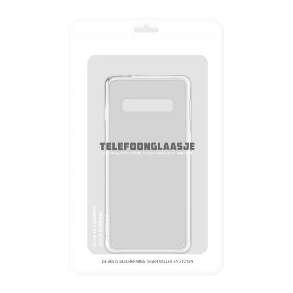 Samsung Galaxy S10 Plus Clear Case in verpakking