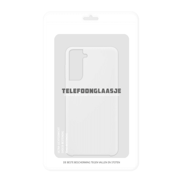 Samsung Galaxy S21 Plus siliconen case - Wit - In Verpakking